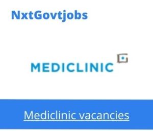Mediclinic Victoria Hospital Professional Nurse Critical Care Vacancies in Durban 2023