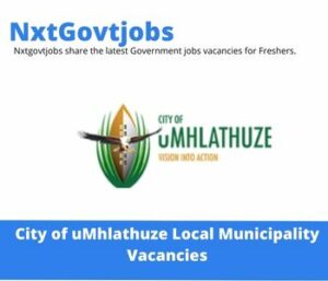 City of uMhlathuze Municipality Artisan Vacancies in Durban 2023