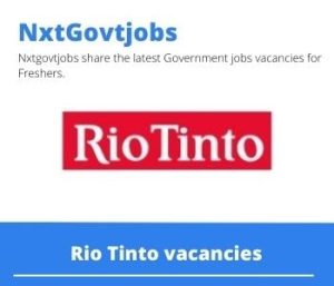 Rio Tinto Technician Medical Vacancies in Richards Bay 2023