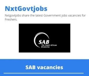 SAB Inventory Clerk Vacancies in Durban 2023