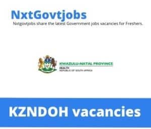 Nhi Medical Officer vacancies in Kwazulu-Natal Department of Health – Deadline 14 Jul 2023