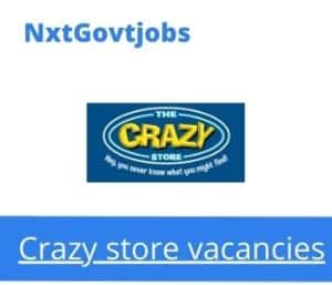 Crazy store Shop Assistant Vacancies in Pietermaritzburg- Deadline 12 Jan 2024