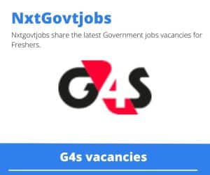 G4s Vault Officer Vacancies in Durban – Deadline 07 Dec 2023