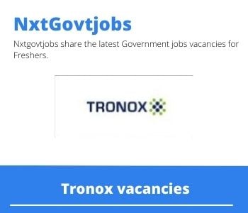 Tronox Millwright Vacancies in Durban – Deadline 30 May 2023