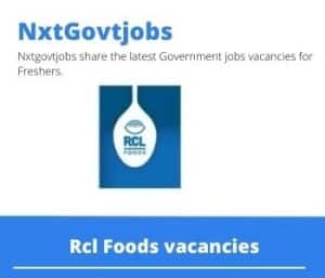 Rcl Foods Cane Supply Officer Vacancies in Pongola – Deadline 27 Oct 2023