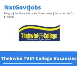 Thekwini TVET College Facilitator Vacancies in Durban – Deadline 11 May 2023