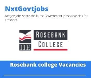 Rosebank College Programme Coordinator Commerce Vacancies in Durban – Deadline 21 Jul 2023