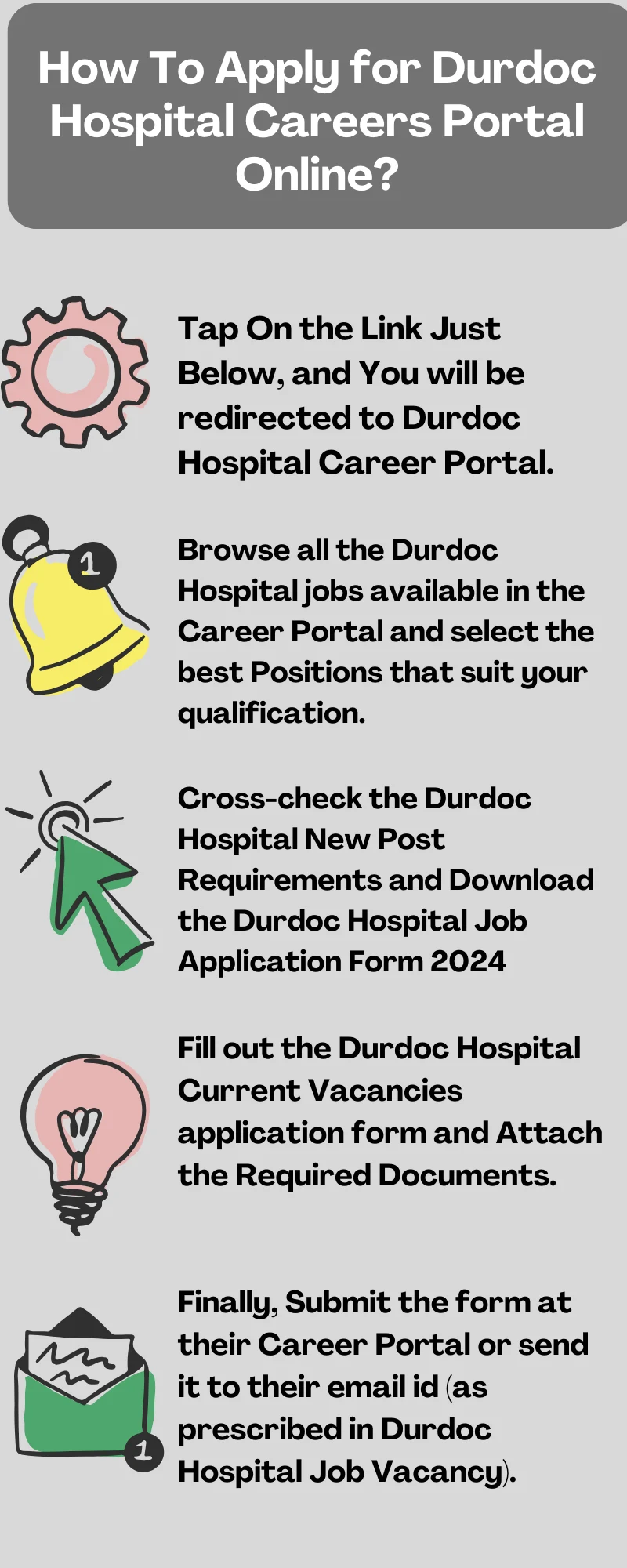 How To Apply for Durdoc Hospital Careers Portal Online?